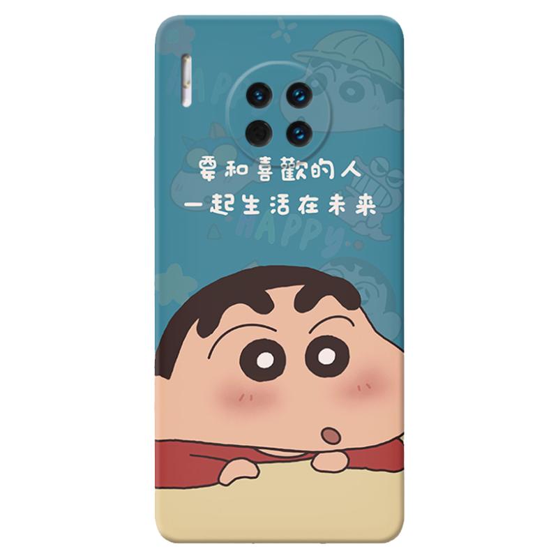 蜡笔小新适用华为mate40手机壳30pro+50情侣20x动漫10e9可爱8卡通5g女款软