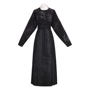 花朝记｜竹影｜日常通勤汉服国风｜男女同款明制马面裙唐制圆领衫