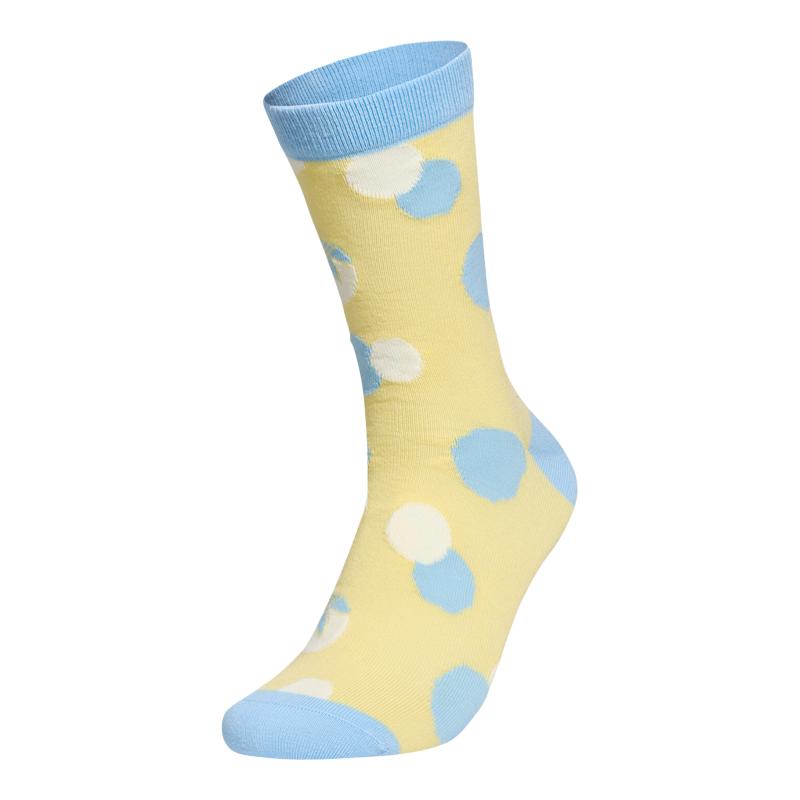 【自营】adidas阿迪达斯三叶草DOTS AOP CREW男女休闲袜子KU2750