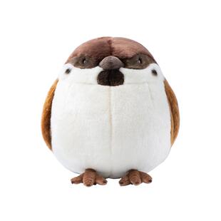 博物文创大圆宝树麻雀毛绒玩偶公仔鸟啾啾男女生日可爱新年礼物