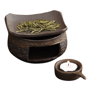 粗陶焙茶炉陶瓷茶叶提香器蜡烛加热烤茶醒茶烘烤炉熏香炉烤咖啡豆