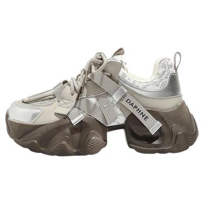 达芙妮厚底增高老爹鞋软底鞋子女