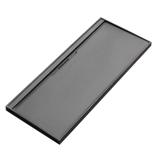 乌金石茶盘石盘茶海石头刻字茶台天然大号现代嵌入式家用排水简约