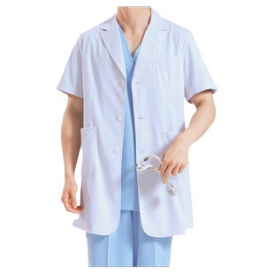 白大褂短袖夏季薄款男女短款半身半袖长袖高端口腔诊所医生工作服