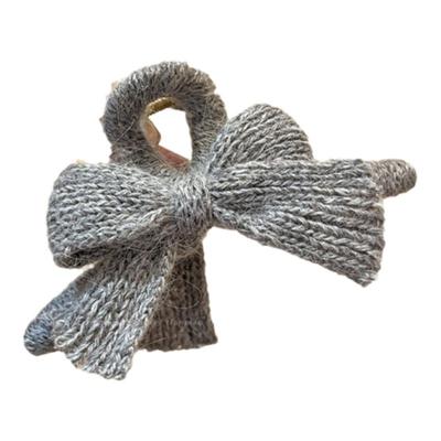 温柔贵气天花板~毛线蝴蝶结抓夹