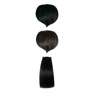 儿童桃心刘海红高粱假发辫子九儿头饰秀禾刘海民国风造型舞台演出