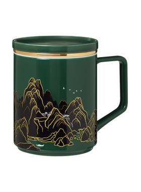 故宫淘宝千里江山温变茶杯