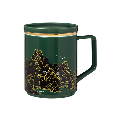 故宫淘宝千里江山温变茶杯