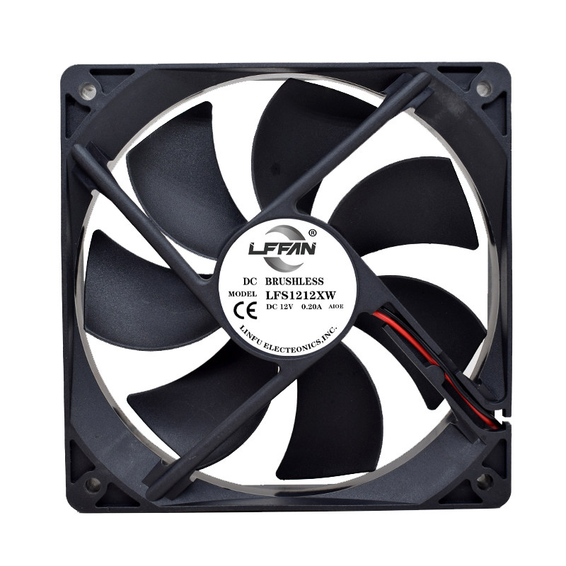 LFFAN直流DC 12v2 3 4 5 6 7 8 9 12 CM静音机箱电脑电源散热风扇