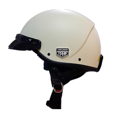 TRRF复古碳纤维男女夏季半盔瓢盔