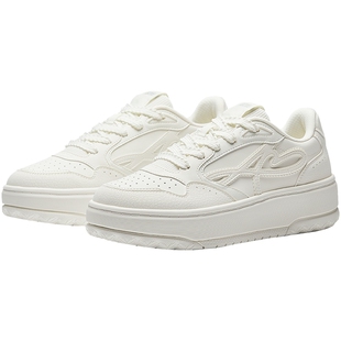 安踏晴风丨厚底低帮板鞋女2026春季新款撞色小白运动鞋122538035