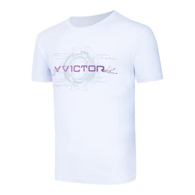 VICTOR/威克多羽毛球服训练系列针织运动短袖T恤 T-45009