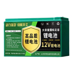 12v实标电芯喷雾器电池大容量农用电动喷雾机洒药电池电瓶打药机
