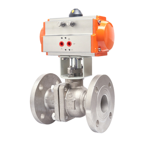 气动球阀法兰Q641F-16P/C不锈钢304铸钢切断高温蒸汽燃气开关阀门