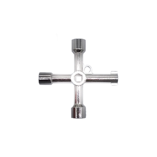 三角钥匙多功能火动钥匙MS705四角钥匙转舌锁 一字三叉十字锁