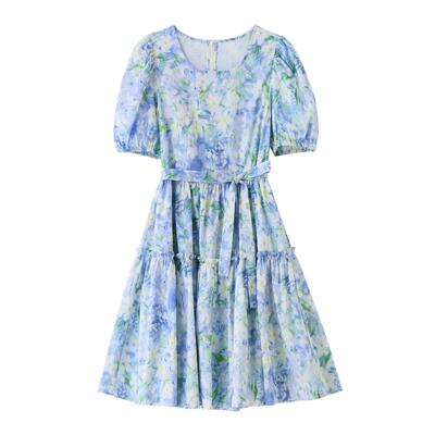 法式碎花连衣裙女夏新款