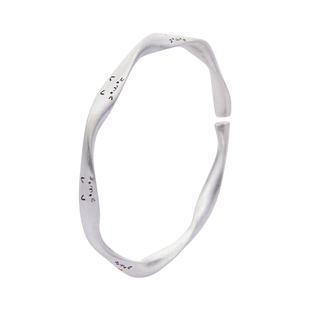 顺庆银楼S9999纯银手镯莫比乌斯环小猫足银镯子闺蜜款生日礼物