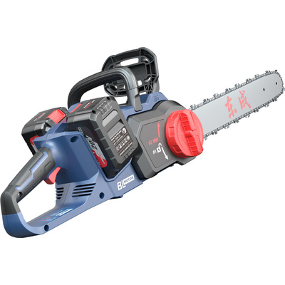 东成充电锂电锯家用伐木锯电链锯