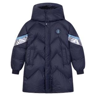 暇步士童装儿童长款羽绒服冬装新款男童宝宝加厚保暖女童羽绒外套