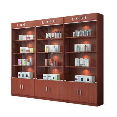 玻璃展示柜化妆品柜礼品展柜带锁样品柜美容院产品柜子手办陈列柜