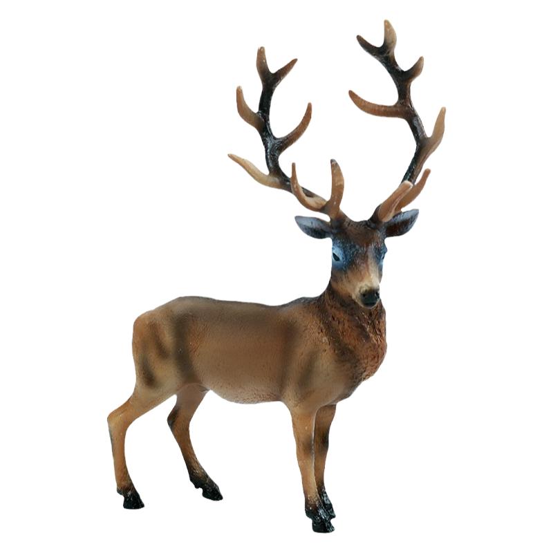 仿真野生動物模型玩具馴鹿麋鹿藏羚羊捻角山羊羚兒童認(rèn)知科教擺件