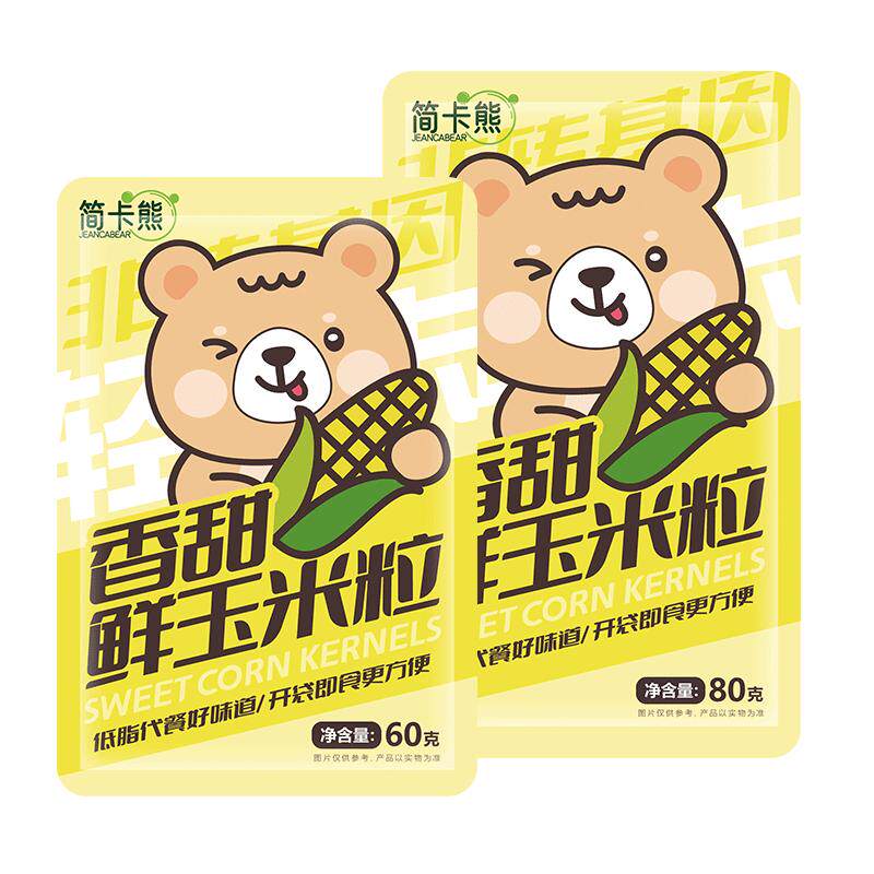 简卡熊开袋即食低脂零食玉米粒