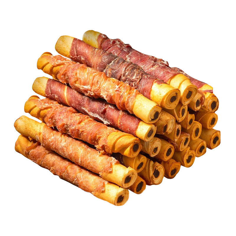 狗狗磨牙棒鸡肉鸭肉缠牛皮宠物零食耐磨耐咬的磨牙棒营养狗狗零食