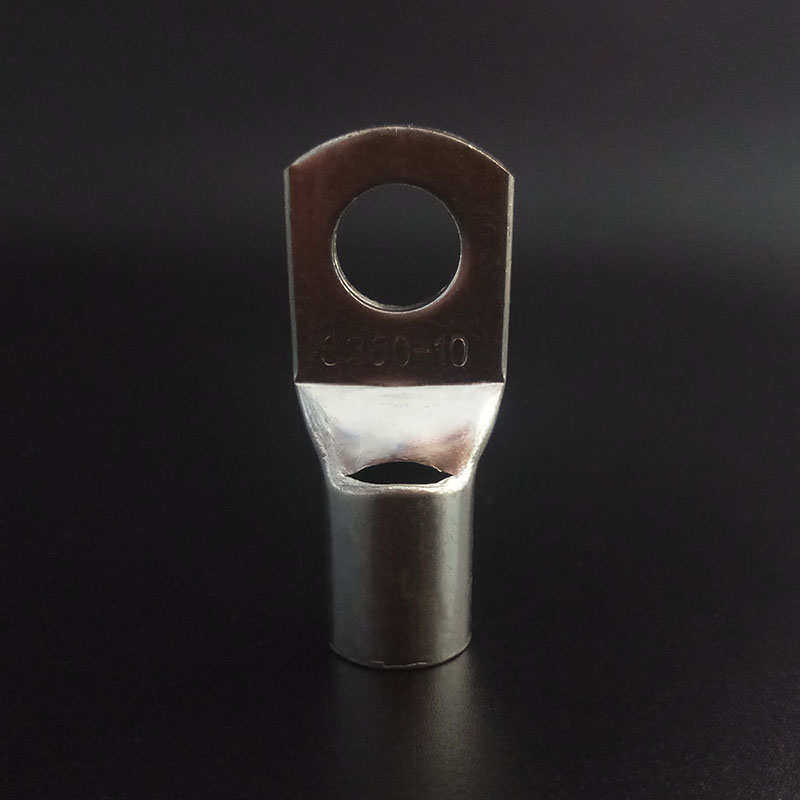 SC35平方8-10窥口短铜鼻子接线端子裸电缆接头压线鼻线耳紫铜镀锡