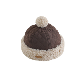 婴儿帽子秋冬季保暖防风韩版穿搭地主帽男童女宝宝雅痞瓜皮帽加绒