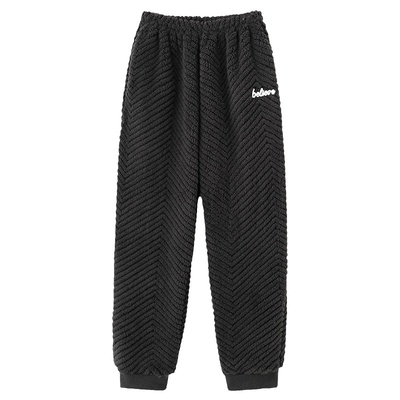 芬腾正品秋冬季男加厚珊瑚绒睡裤