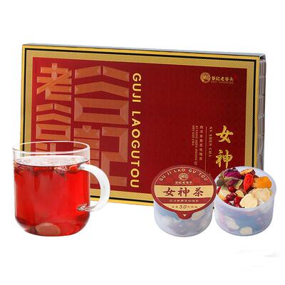 老谷头西洋参黄芪玫瑰红枣养生茶