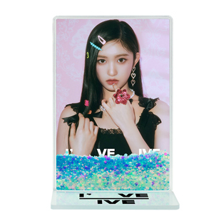 KPOP女团Ive张元英安宥真Yujin明星周边流沙麻将吧唧立牌砖礼物品