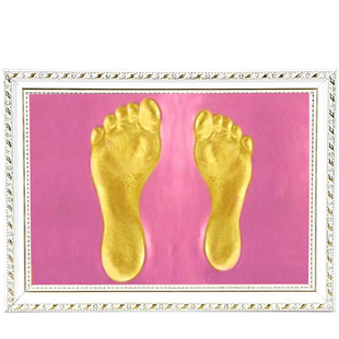 情侣手印相框diy成人按手印油画手工自制手膜纪念闺蜜情人节礼物