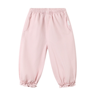 Domiamia儿童裤子2025新款大小童女童工装裤防蚊裤女宝宝秋冬长裤