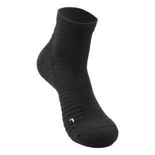 青丘山徒步轻量毛巾底减震中筒袜2双装coolmax速干户外登山运动袜