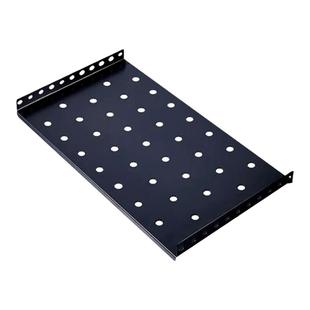 网络机柜托盘隔板托板9u19英寸标准服务器机柜层板静音风扇防雷稳压10安pdu配件16口金属理线架铁角支架挡板