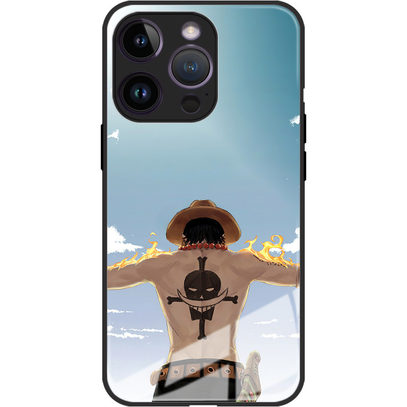 华为Mate60艾斯手机壳iphone15海贼王14promax动漫男款vivox90适用opporeno8玻璃nova