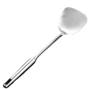 食品级加厚不锈钢锅铲炒菜铲子厨具长柄一体炒勺铁菜铲鱼铲汤勺