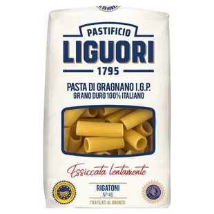 Liguori意古礼意面通管型高蛋白低脂意大利面大通心粉粗管500g