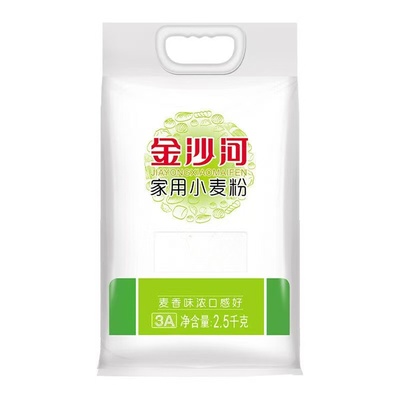 金沙河家用小麦粉中筋通用多用途面粉烘焙常备优质食材5斤