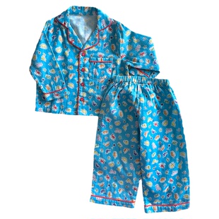 yummyrocky口碑款婴儿双层棉纱恐龙印花家居服儿童好看的家居服