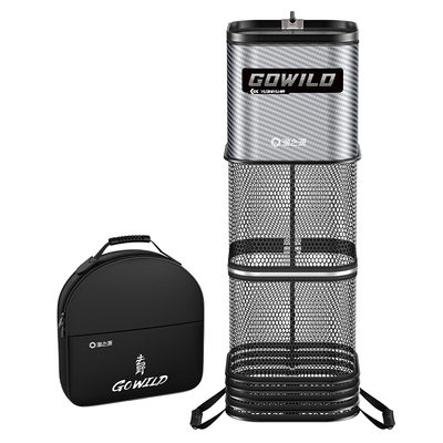 新款方形小鱼护升级碳纹可放钓箱