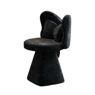 轻奢蝴蝶化妆椅法式梳妆台椅子靠背凳子高级感美甲椅可旋转餐椅