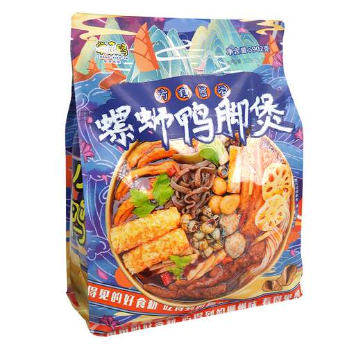 【掌小鸭2人份902g】螺蛳鸭脚煲广西柳州特产螺蛳粉虎皮鸭脚火锅