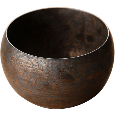 粗陶水盂茶钵茶洗建水茶渣桶茶杯