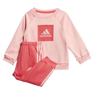 Adidas/阿迪达斯婴幼童印花卫衣休闲运动套装 FM6390