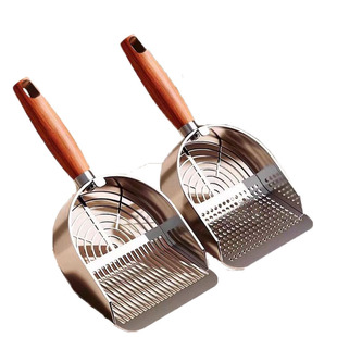 猫砂铲猫屎铲不锈钢铲子专用豆腐砂细孔猫咪金属大号矿砂铲屎神器