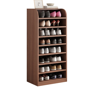 实木鞋架多层家用门口靠墙置物架入户门走廊小型收纳简易窄鞋柜