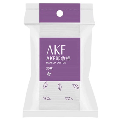 AKF化妆绵卸妆棉巾片湿敷专用加厚双面一次性不掉絮纯绵官方正品