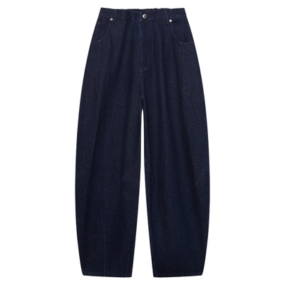 IMMI25AW靛蓝厚牛仔长裤